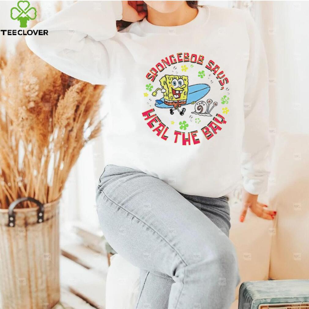 SpongeBob Squarepants says heal the bay art shirt SpongeBob Squarepants says heal the bay art shirt