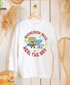 SpongeBob Squarepants says heal the bay art hoodie, sweater, longsleeve, shirt v-neck, t-shirt