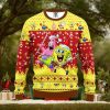 Spongebob Squarepants Merry Xmas Gift Santa Spongebob And Patrick Star AOP Print Christmas Ugly Sweater For Men Women