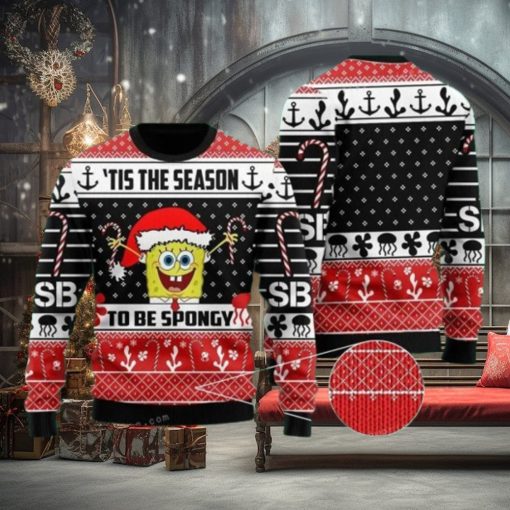Spongebob Squarepants Tis The Season To Be Spogy Ugly Sweater Party
