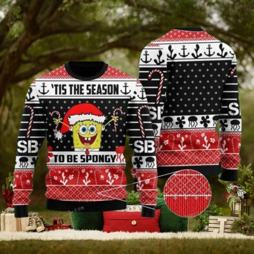 Spongebob Squarepants Tis The Season To Be Spogy Ugly Sweater Party