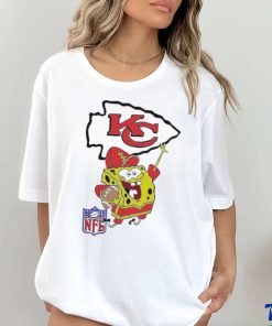 Spongebob The Kansas Chiefs T shirt 2 Spongebob The Kansas Chiefs T shirt