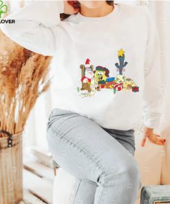 Spongebob and Group Friend Merry Christmas Shirt, Spongebob Christmas Shirt