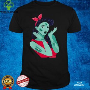 Spooky And Cool Halloween Shirt Zombie Pin Up Design Shirt