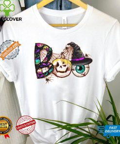 Spooky Halloween with Boo Pumpkin and Eyeball Design shirt