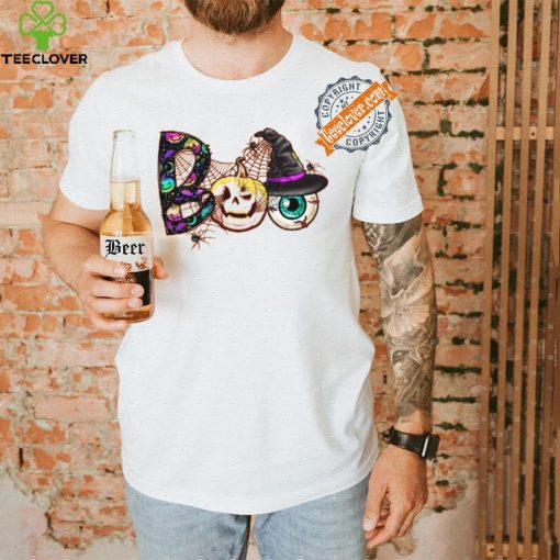 Spooky Halloween  with Boo Pumpkin and Eyeball Design  shirt