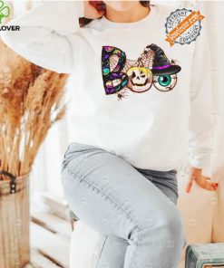 Spooky Halloween with Boo Pumpkin and Eyeball Design shirt