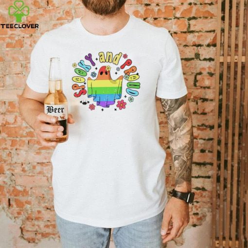 Spooky and Proud Halloween ghost LGBT Gay Pride 2022 shirt