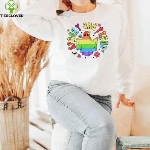 Spooky and Proud Halloween ghost LGBT Gay Pride 2022 shirt