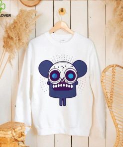 Spooky mouse monster skull logo shirt