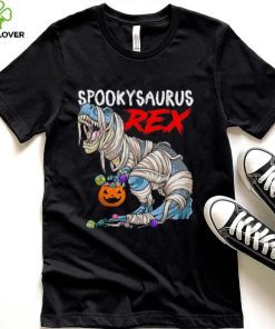 Spookysaurus Rex Scary Mummy Dinosaur T rex Halloween Shirt