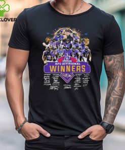 Sport Team Baltimore Ravens AFC Divisional Winners 2023 Signatures Shirt