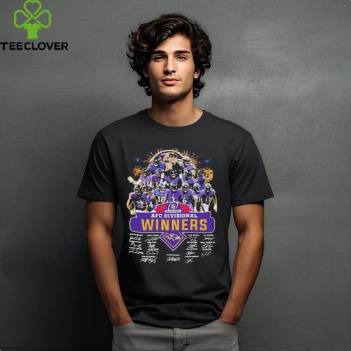 Sport Team Baltimore Ravens AFC Divisional Winners 2023 Signatures Shirt