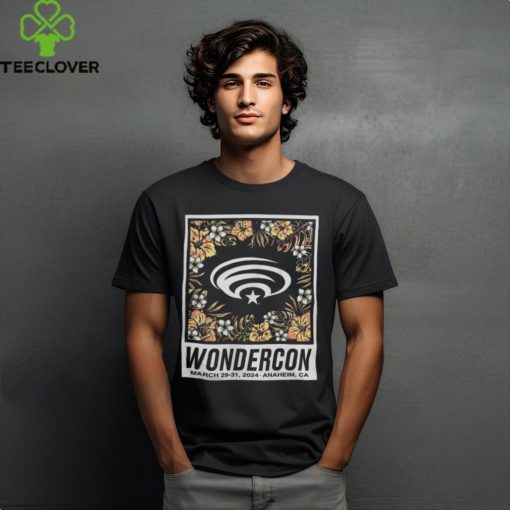 Sportiqe Black 2024 WonderCon Floral Comfy Tri Blend T Shirt