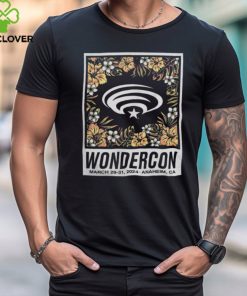 Sportiqe Black 2024 WonderCon Floral Comfy Tri Blend T Shirt
