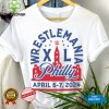 Sportiqe White Wrestlemania 40 Philly Tri Blend T Shirt