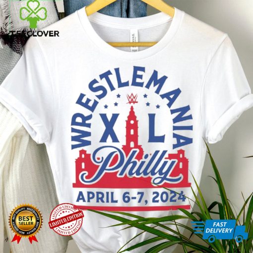 Sportiqe White Wrestlemania 40 Philly Tri Blend T Shirt