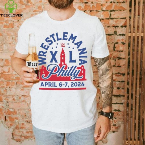 Sportiqe White Wrestlemania 40 Philly Tri Blend T Shirt