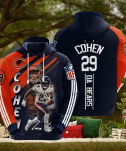 Sports American Football Nfl Chicago Bears Tarik Cohen Usa 988 Hoodie 3D Sweatshirt Tshirt Football Gift