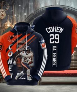 Sports American Football Nfl Chicago Bears Tarik Cohen Usa 988 Hoodie 3D Sweathoodie, sweater, longsleeve, shirt v-neck, t-shirt Thoodie, sweater, longsleeve, shirt v-neck, t-shirt Football Gift