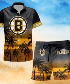 Sportwearmerch Boston Bruins NHL Special Personalized Hawaiian And Short Pants Cocconut Pattern For Fan