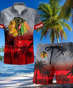 Sportwearmerch Chicago Blackhawks NHL Special Personalized Hawaiian And Short Pants Cocconut Pattern For Fan