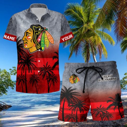 Sportwearmerch Chicago Blackhawks NHL Special Personalized Hawaiian And Short Pants Cocconut Pattern For Fan