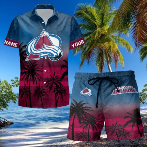 Sportwearmerch Colorado Avalanche NHL Special Personalized Hawaiian And Short Pants Cocconut Pattern For Fan