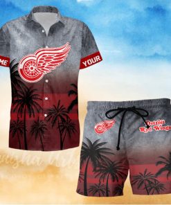 Sportwearmerch Detroit Red Wings NHL Special Personalized Hawaiian And Short Pants Cocconut Pattern For Fan