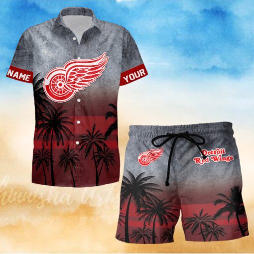 Sportwearmerch Detroit Red Wings NHL Special Personalized Hawaiian And Short Pants Cocconut Pattern For Fan