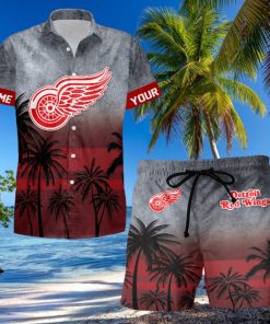 Sportwearmerch Detroit Red Wings NHL Special Personalized Hawaiian And Short Pants Cocconut Pattern For Fan