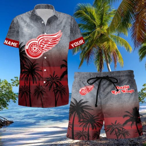 Sportwearmerch Detroit Red Wings NHL Special Personalized Hawaiian And Short Pants Cocconut Pattern For Fan