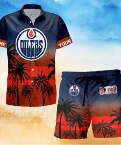 Sportwearmerch Edmonton Oilers NHL Special Personalized Hawaiian And Short Pants Cocconut Pattern For Fan