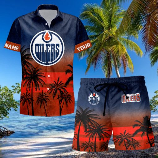 Sportwearmerch Edmonton Oilers NHL Special Personalized Hawaiian And Short Pants Cocconut Pattern For Fan