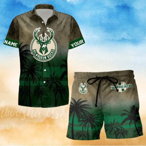 Sportwearmerch Milwaukee Bucks NBA Personalized Hawaiian Shirt And Short Pants For Fan