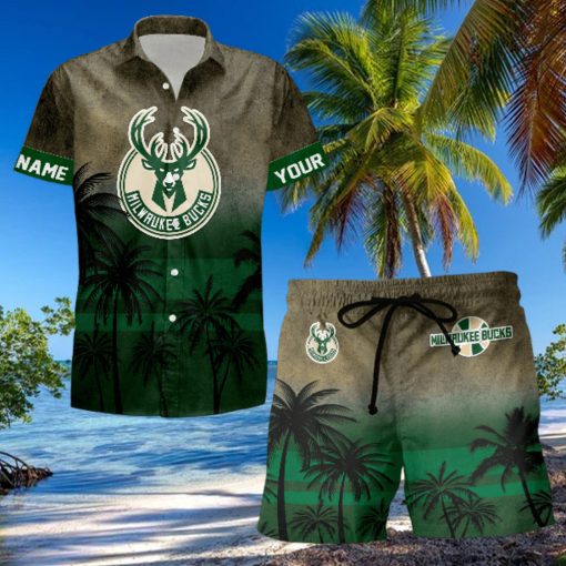 Sportwearmerch Milwaukee Bucks NBA Personalized Hawaiian Shirt And Short Pants For Fan