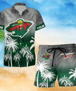 Sportwearmerch Minnesota Wild NHL Special Personalized Hawaiian And Short Pants Cocconut Pattern For Fan