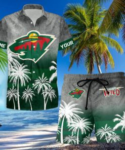 Sportwearmerch Minnesota Wild NHL Special Personalized Hawaiian And Short Pants Cocconut Pattern For Fan