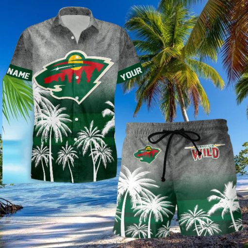 Sportwearmerch Minnesota Wild NHL Special Personalized Hawaiian And Short Pants Cocconut Pattern For Fan