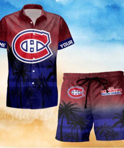 Sportwearmerch Montreal Canadiens NHL Special Personalized Hawaiian And Short Pants Cocconut Pattern For Fan