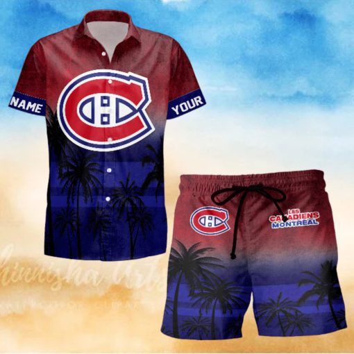 Sportwearmerch Montreal Canadiens NHL Special Personalized Hawaiian And Short Pants Cocconut Pattern For Fan