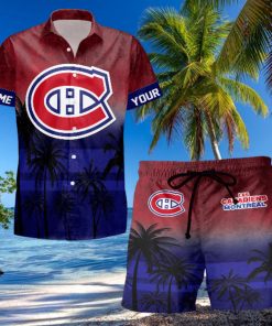 Sportwearmerch Montreal Canadiens NHL Special Personalized Hawaiian And Short Pants Cocconut Pattern For Fan