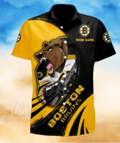 Sportwearmerch NHL Boston Bruins Hawaiian Shirt Short Pants For Fan