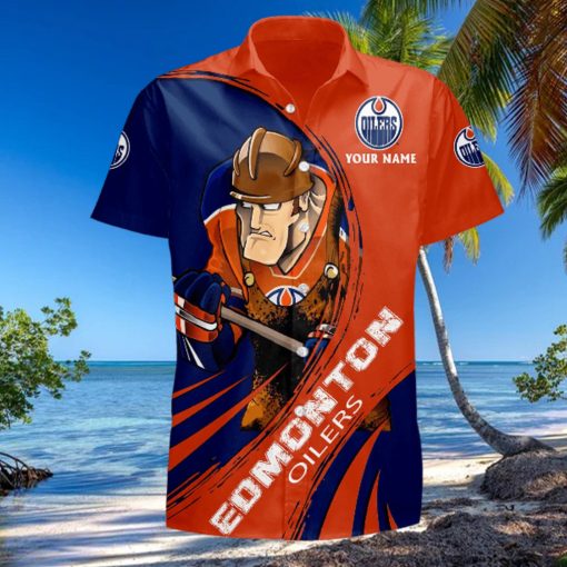 Sportwearmerch NHL Edmonton Oilers Hawaiian Shirt Short Pants For Fan