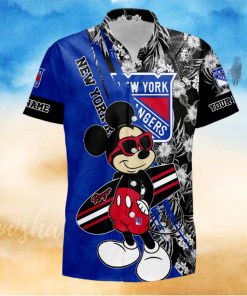 Sportwearmerch NHL New York Rangers Hawaiian Shirt Short Pants For Fan
