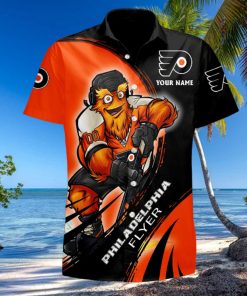 Sportwearmerch NHL Philadelphia Flyers Hawaiian Shirt Short Pants For Fan