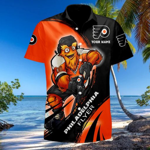 Sportwearmerch NHL Philadelphia Flyers Hawaiian Shirt Short Pants For Fan