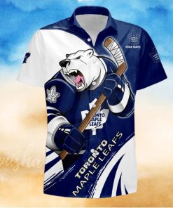 Sportwearmerch NHL Toronto Maple Leafs Hawaiian Shirt Short Pants For Fan