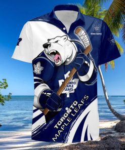 Sportwearmerch NHL Toronto Maple Leafs Hawaiian Shirt Short Pants For Fan