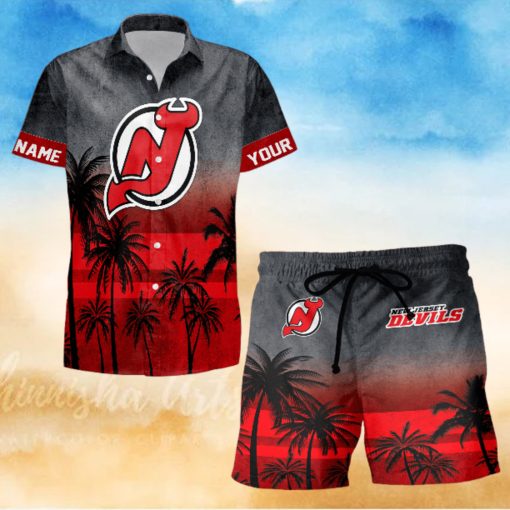 Sportwearmerch New Jersey Devils NHL Special Personalized Hawaiian And Short Pants Cocconut Pattern For Fan